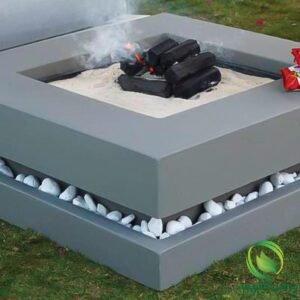 Large fire pit and 1m summer fiber