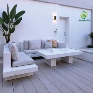 Large ready-made outdoor seating set (4 pieces)